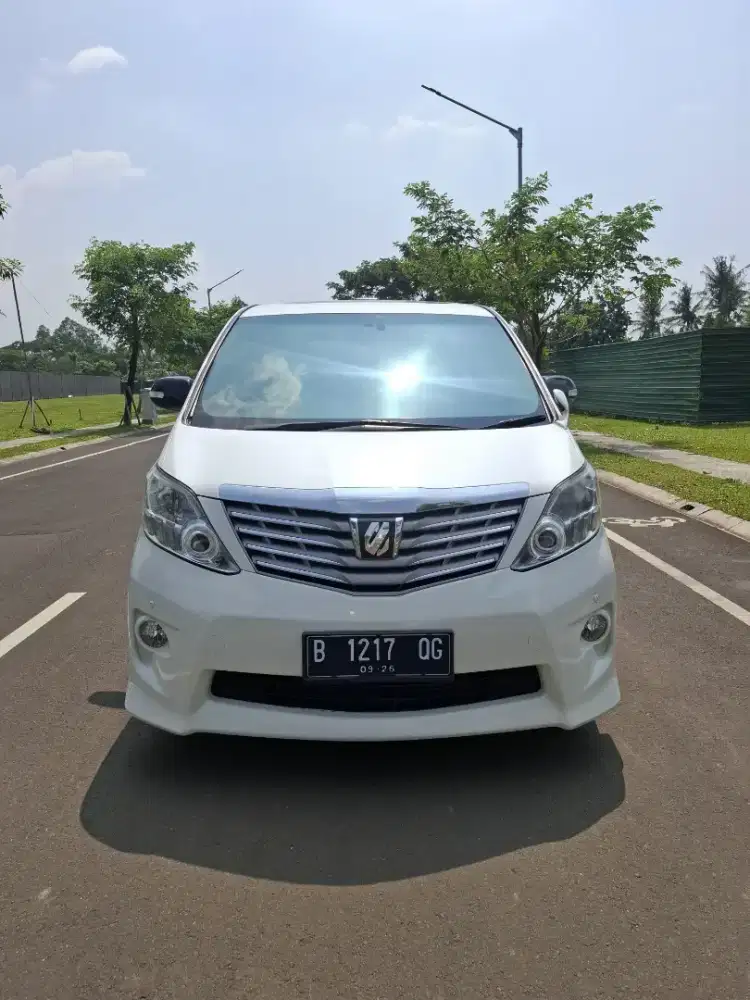 ALPARD S AT 2011 KM 69 RIBU SERVICE RECORD FULLSET ORISINIL