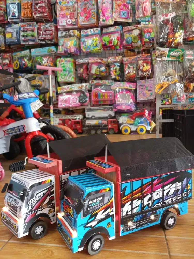mainan anak truk olengg set lampu
