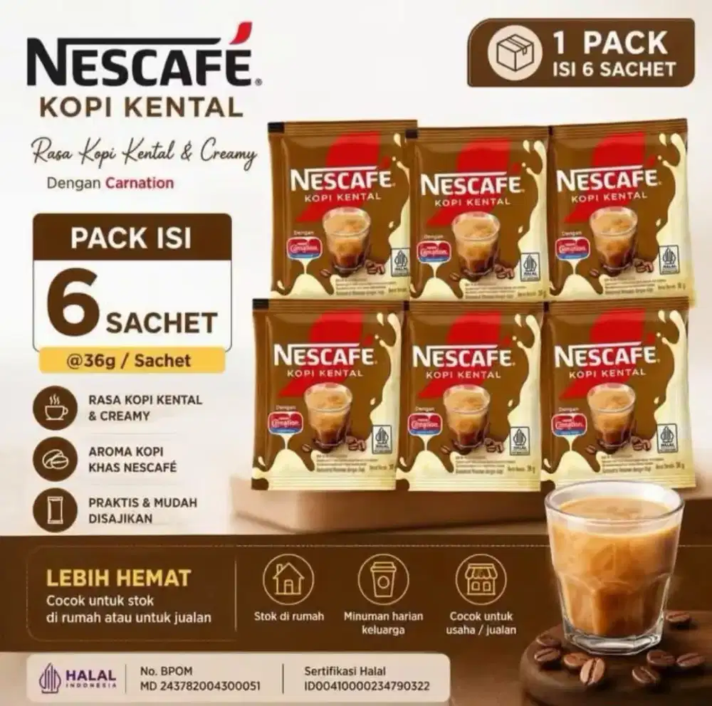 Baru Nescafe Kopi Kental Sachet