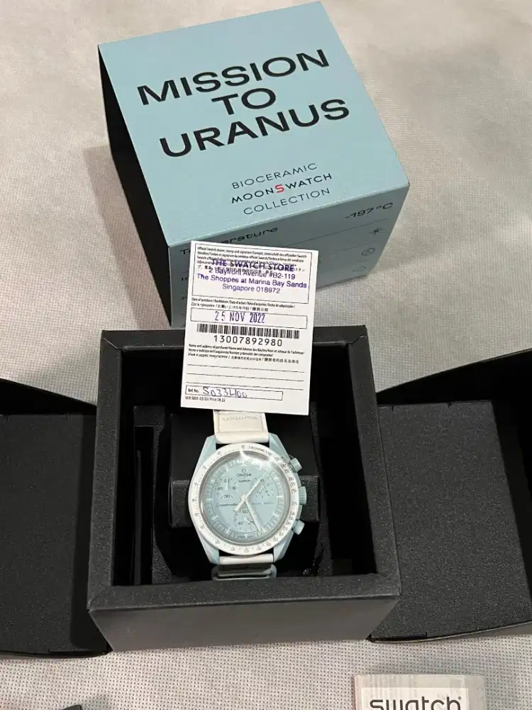 SWATCH OMEGA Watch. 42 MM. FULL PAPERS. 95 % LIKE NEW. PERFECT. UNWORN