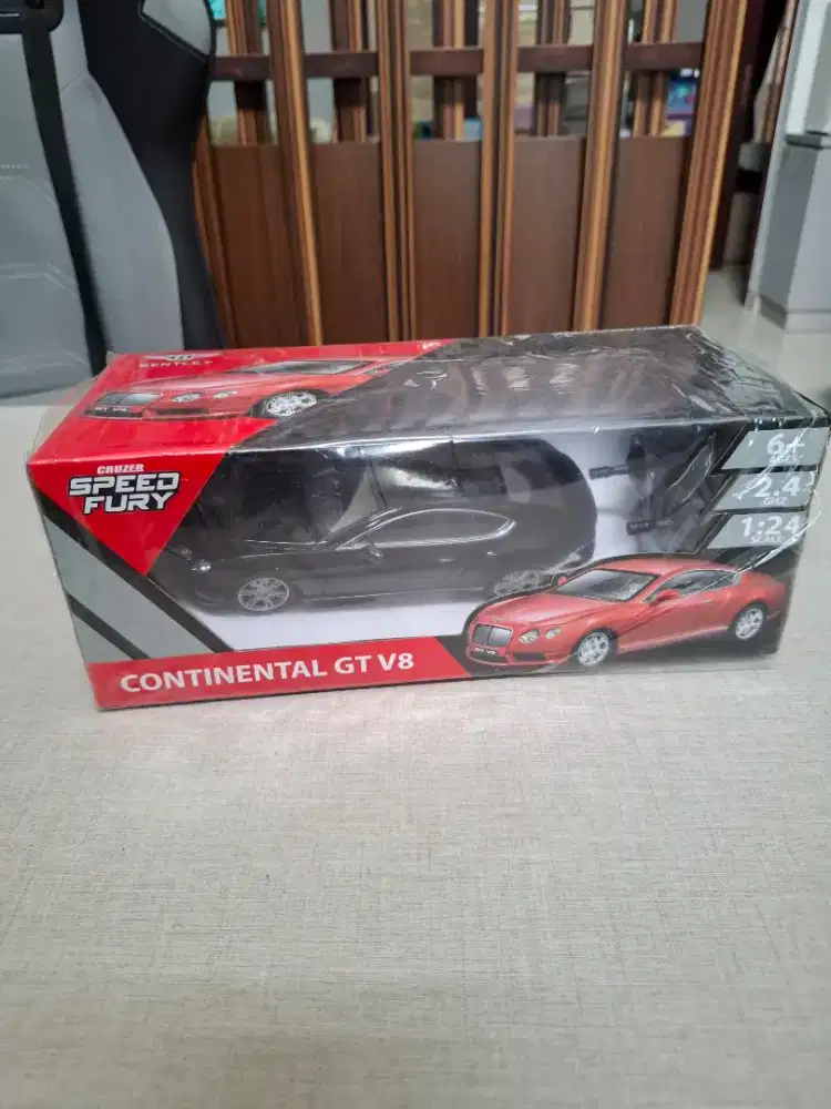 Mainan remote control rc 1:24 speed fury bentley cintinental gt