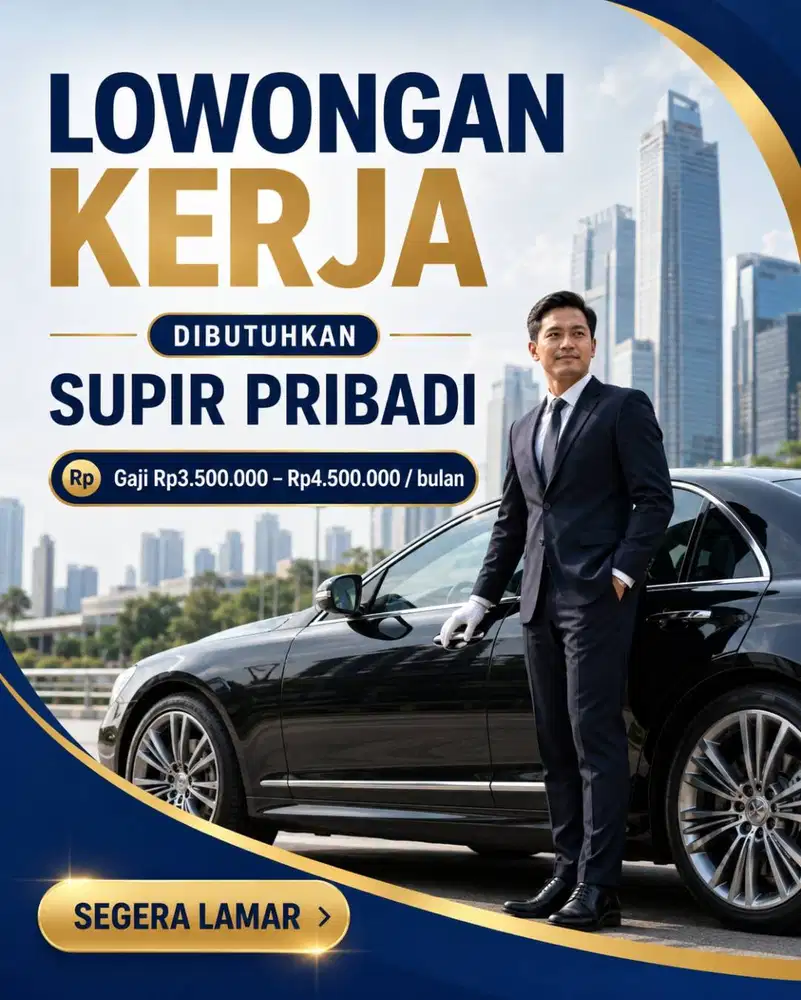 LOWONGAN KERJA SUPIR PRIBADI