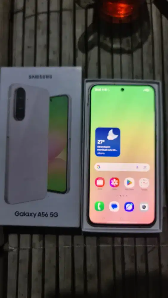 Samsung Galaxy A56 resmi sein ram 12/256.
Fisik Mulus like new