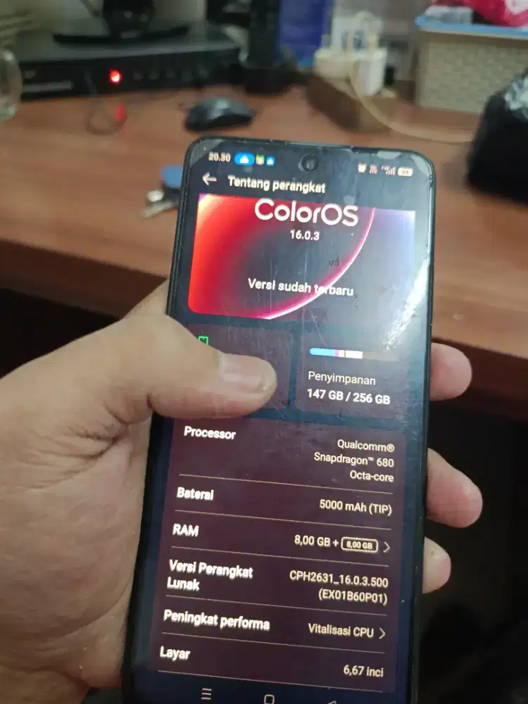 Oppo a60 minus backdor