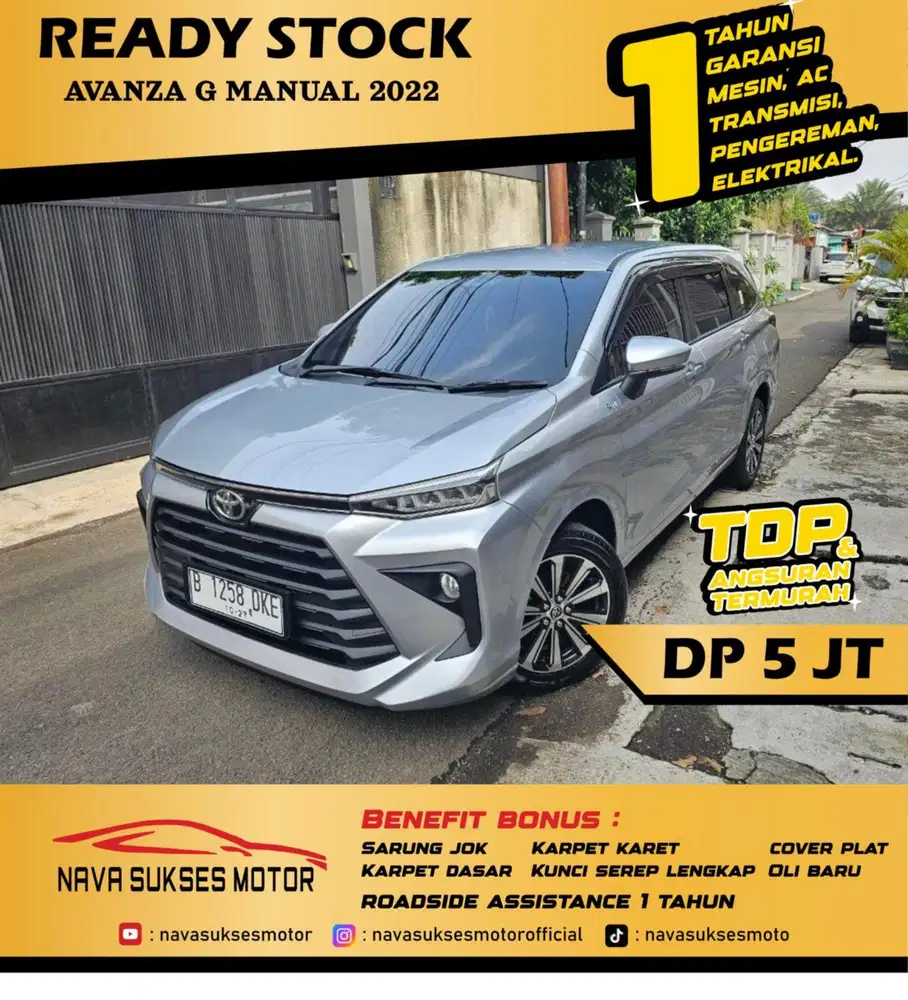 TDP 5 JUTA - AVANZA G MT 2022