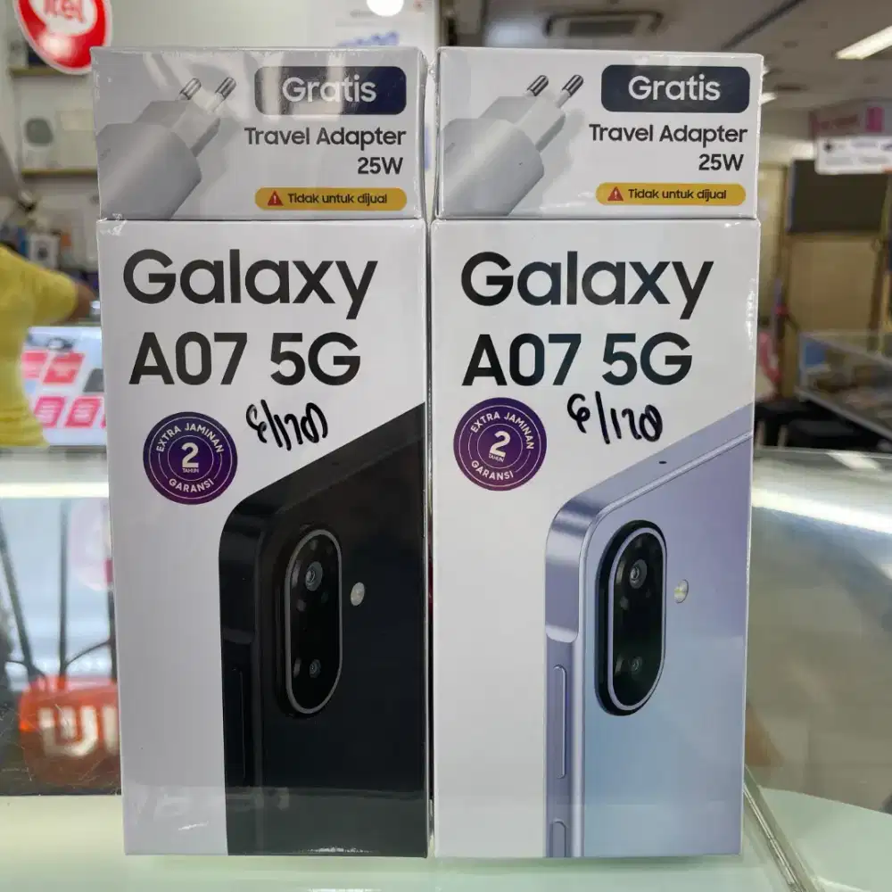 Samsung A07 5G ram 6gb+6gb/128gb baru garansi resmi harga Promo