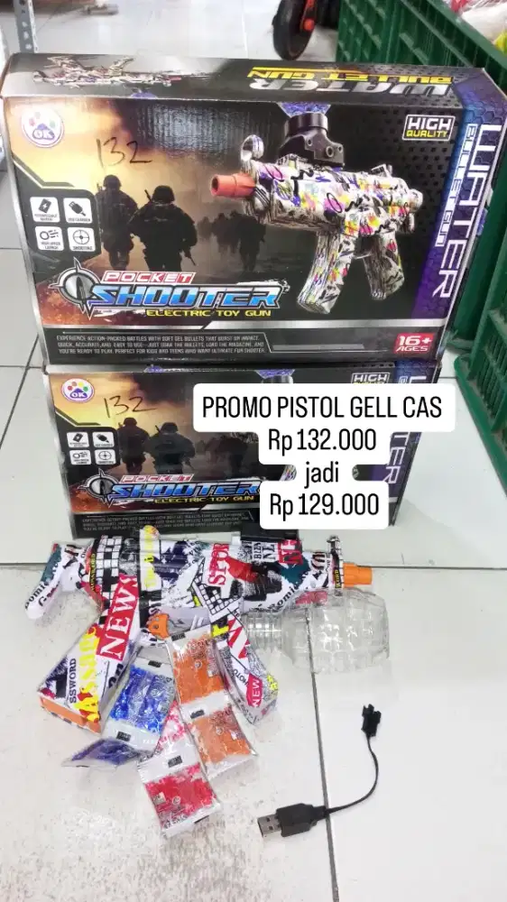 PROMO Mainan Anak Shooter gell Cas