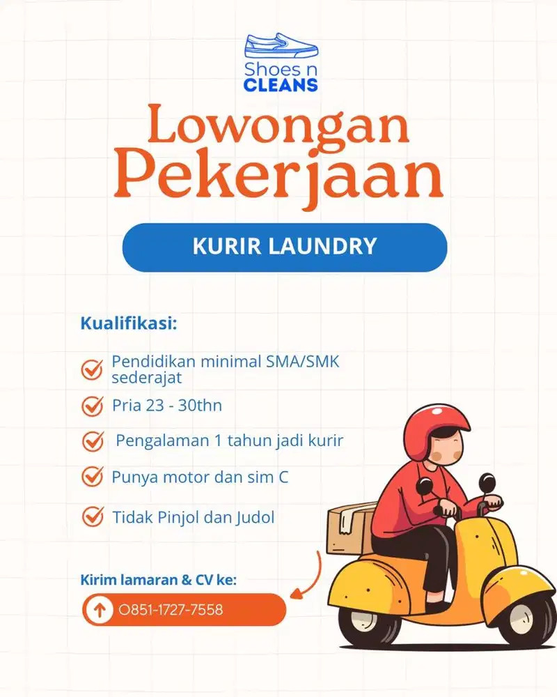 Kurir Laundry Sepatu