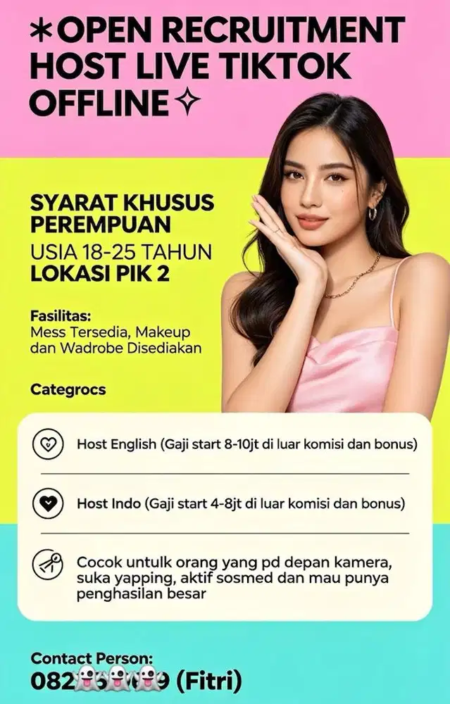 LOKER HOST LIVE ( BUKAN DANCE )