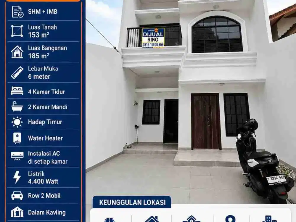 Rumah baru american classic kavling hankam joglo jakarta barat