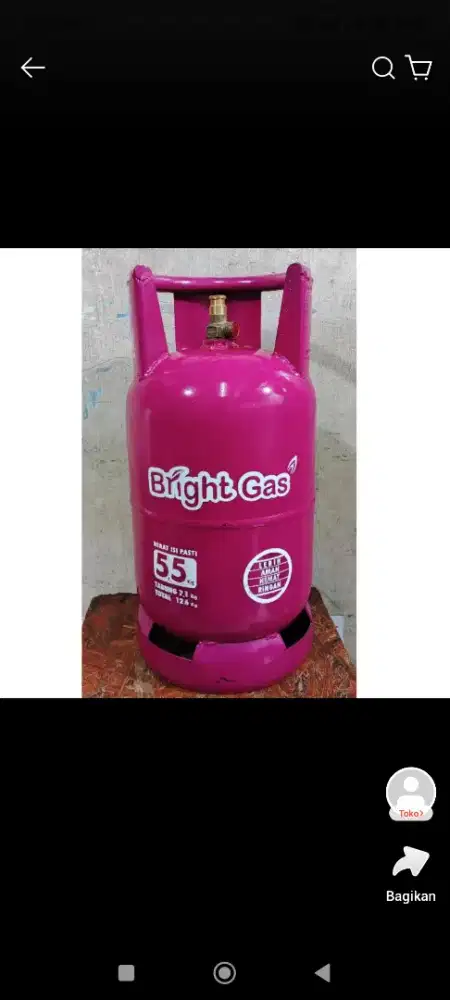 Tabung gas elpiji 5.5 kg kosong