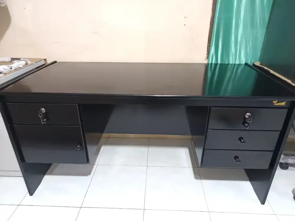 Meja kerja 1 biro kayu