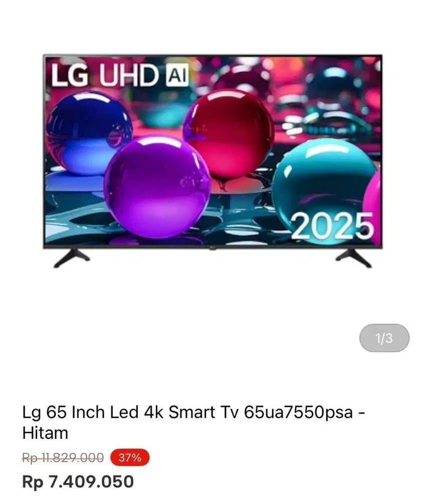 LG SMART TV 4K 65inci