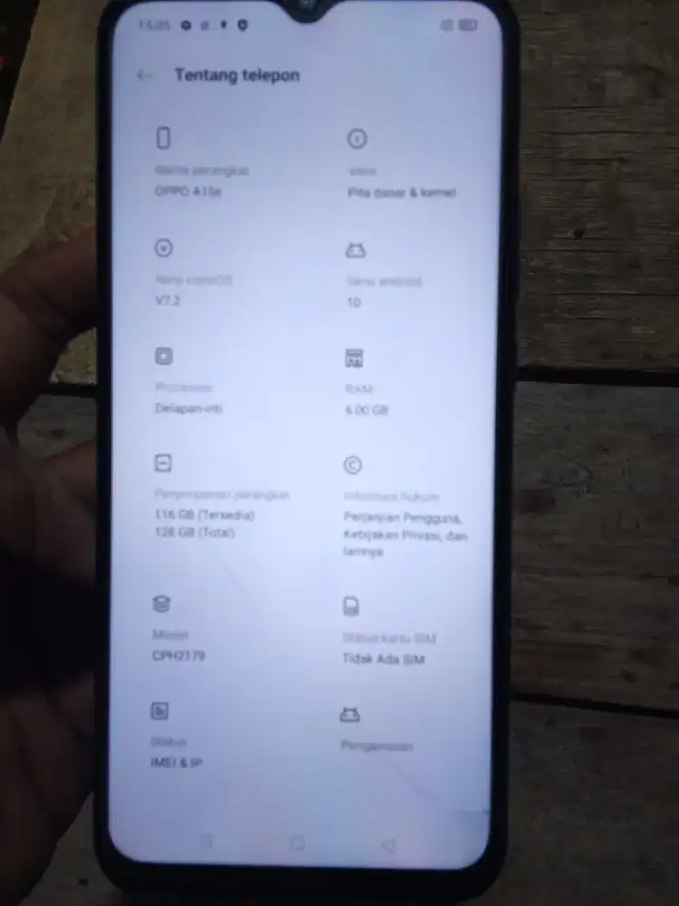 Dijual hp Oppo A15S ram 6/128 batangan