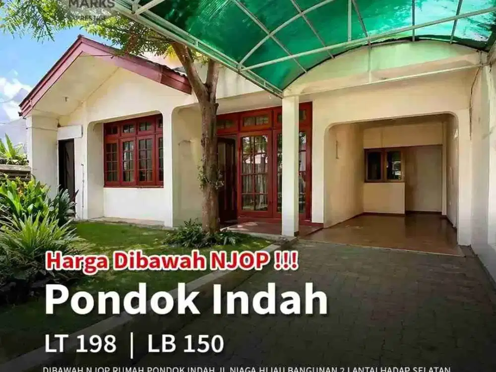 Dibawah NJOP
Rumah Pondok Indah
Jl Niaga Hijau jakarta selatan
Bangunan 2 lantai
Hadap selatan