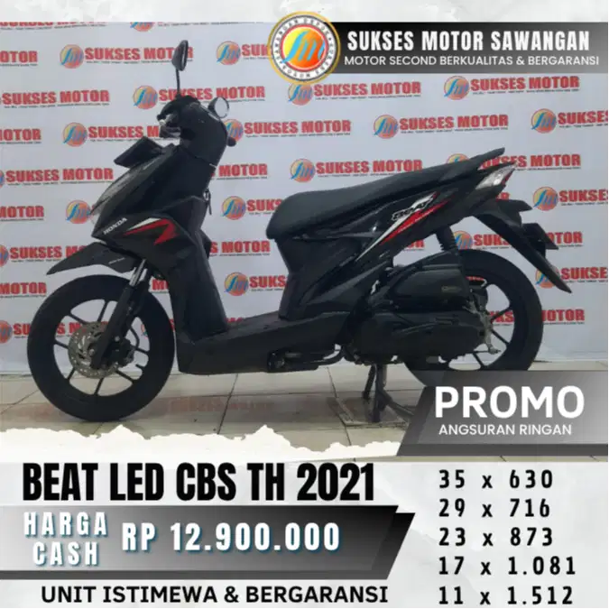 HONDA BEAT LED CBS TH 2021 MULUS ISTIMEWA BISA CASH KREDIT BERGARANSI