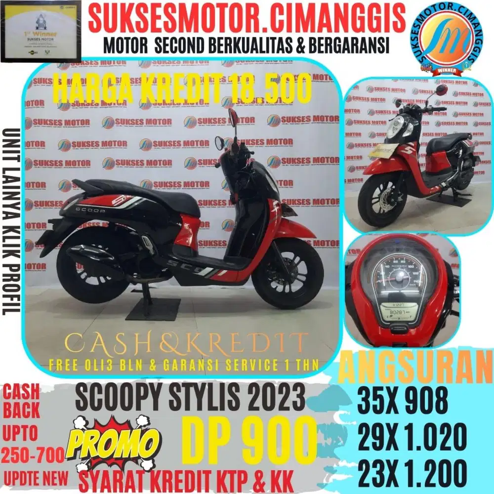 SCOOPY STYLISH PROMOTERMURAH CASHBACK BERGARANSI SERVICE UPTO700RB