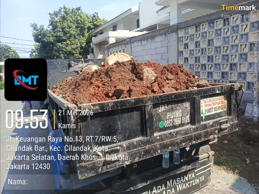 Jasa buang puing dan buang sampah
