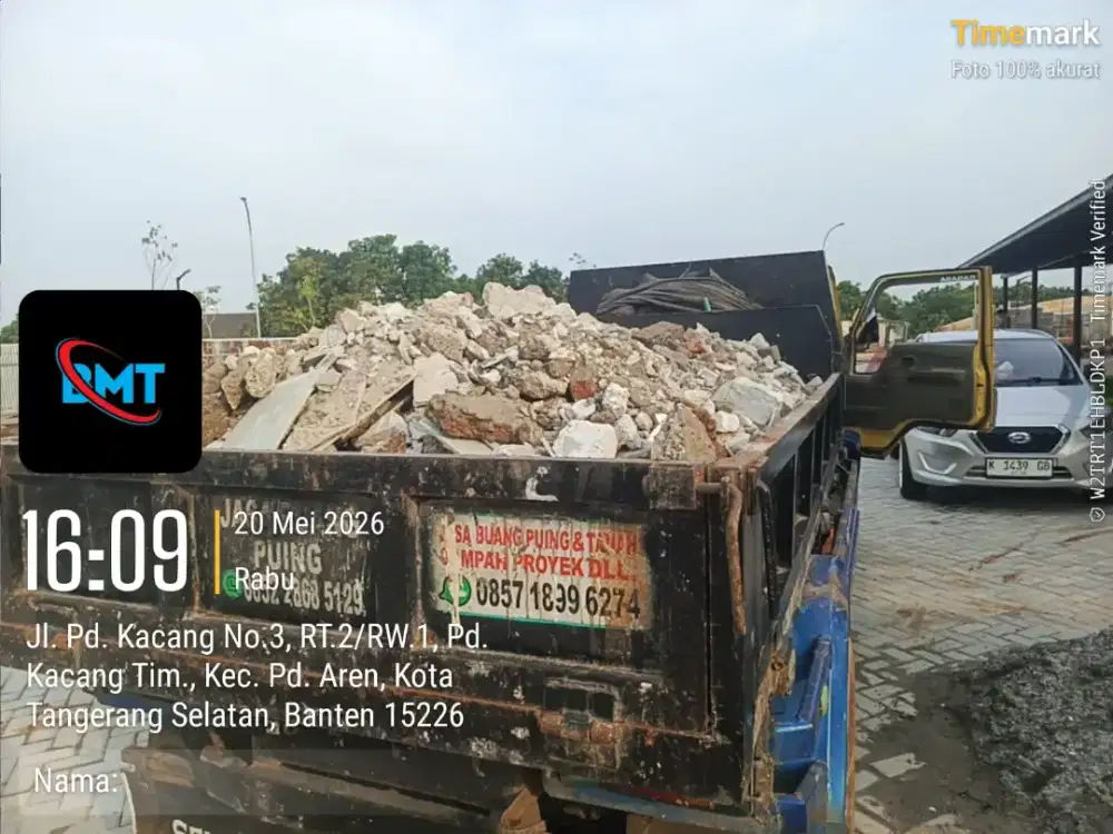 Jasa buang puing dan buang sampah