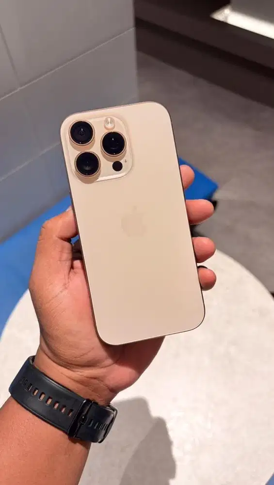 iPhone 16 Pro 128GB iBox Dessert Titanium Fullset Original Mulus