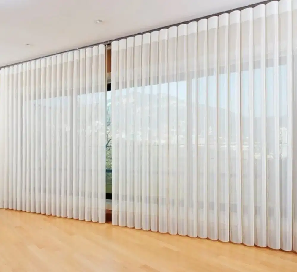 Pasang gordyn gorden murah vertikal roll blind jasa wallpaper dinding