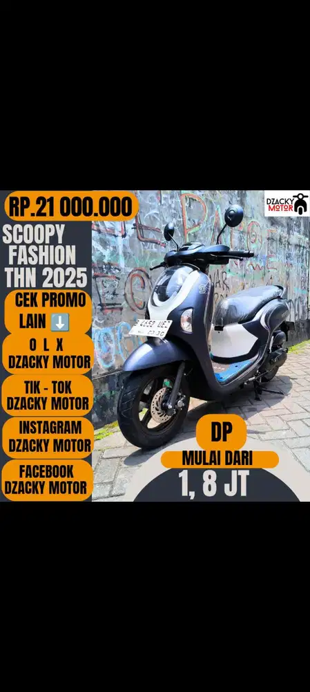 SCOOPY FASHION 2O25 SECOND LIKE NEW