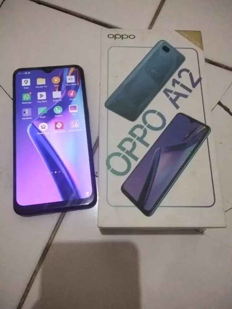 Oppo a12 ram 3 full set