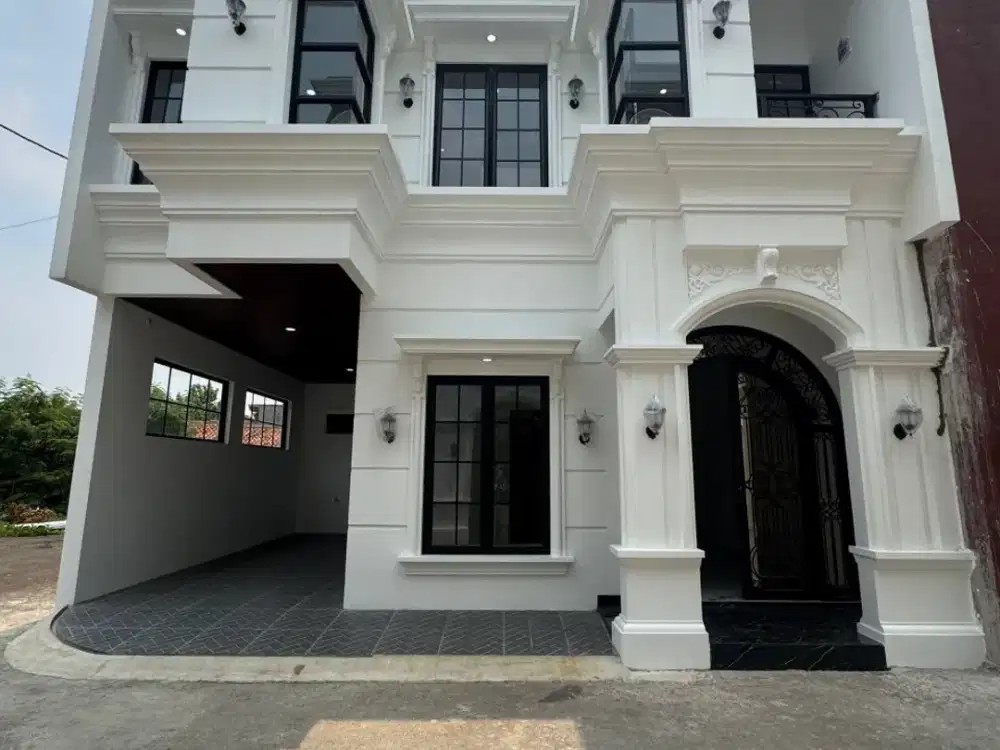 Jual rumah mewah 3 lantai dekat toll kukusan dan jakarta selatan beji tanah baru