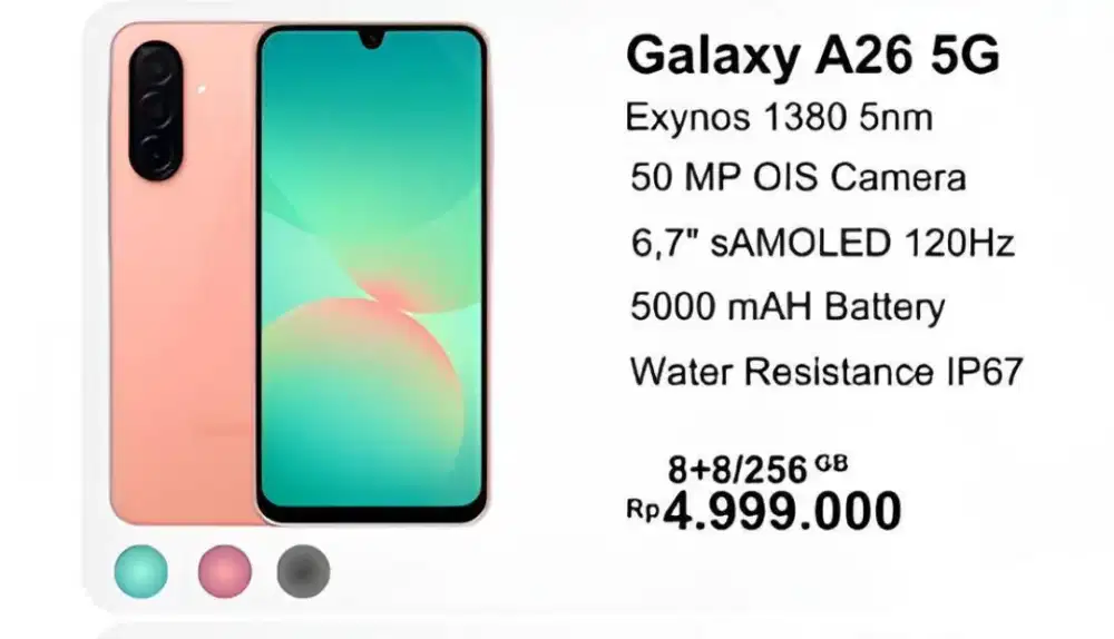 HEADPHONE ANDROID GALAXY A26 5G 8+8/256GB