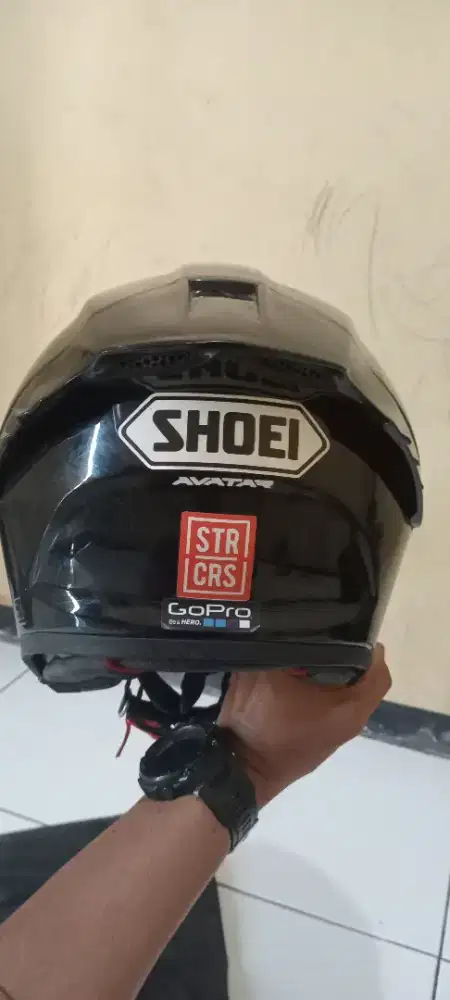 Helm hitam half face