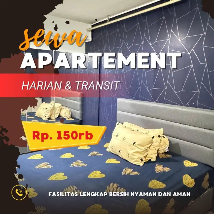 Sewa apartemen Harian/transit KALIBATA CITY Jakarta Selatan Termurah