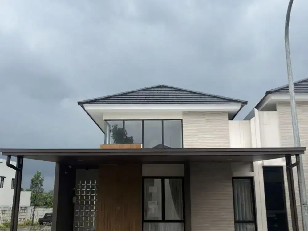 Disewakan Rumah Baru Semi Furnished dengan Halaman Luas Dekat BSD dan Stasiun Cisauk