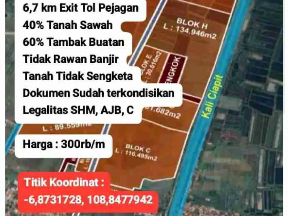 tanah ploting industri tanjung brebes