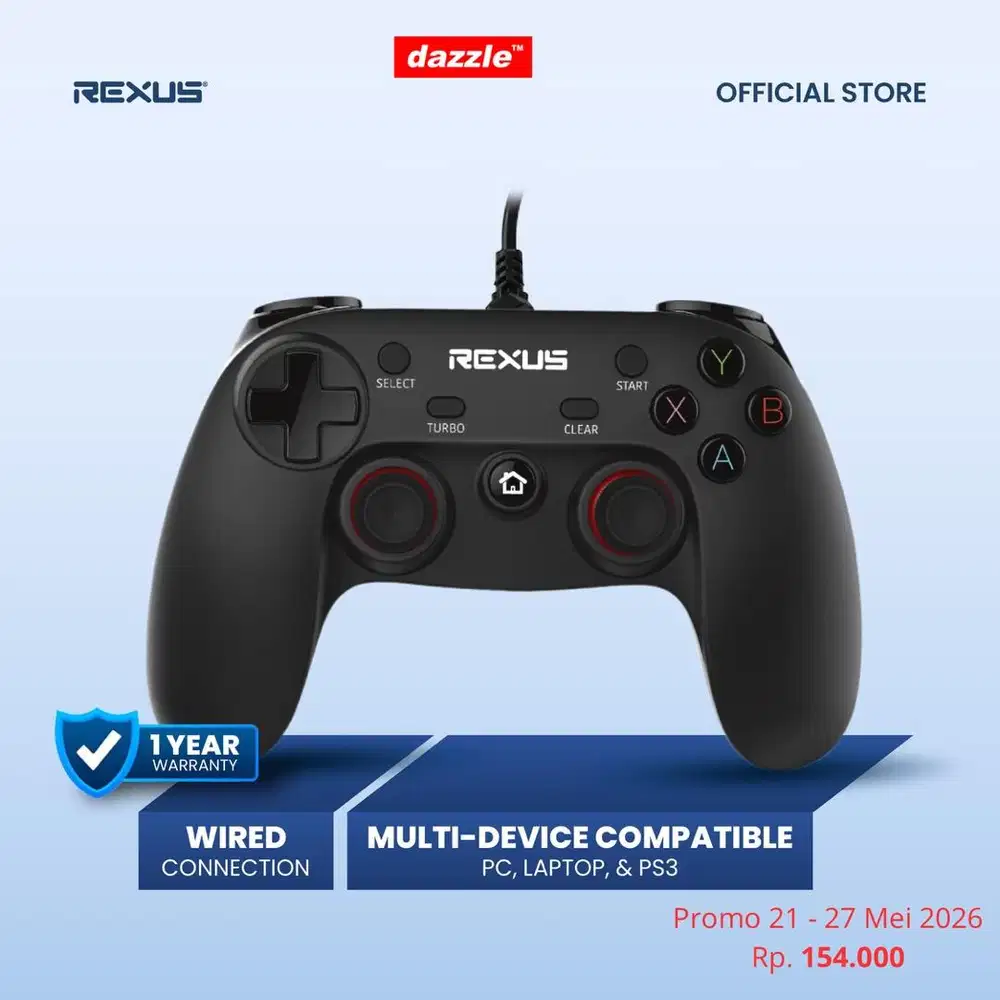 Gamepad Rexus GX1 black