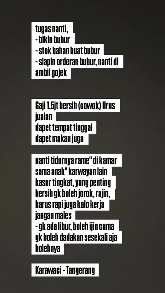 URUS DAGANGAN BUBUR