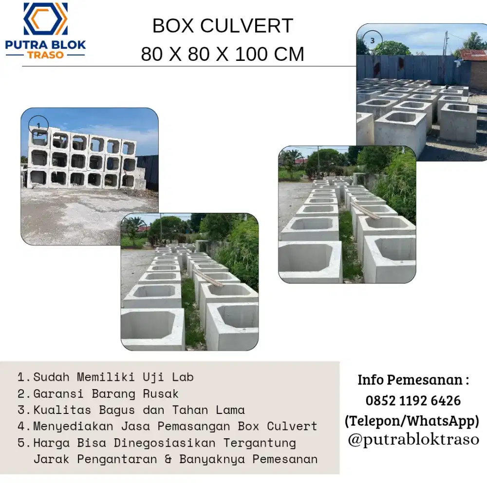 Box Culvert 80 x 80 x 100 cm