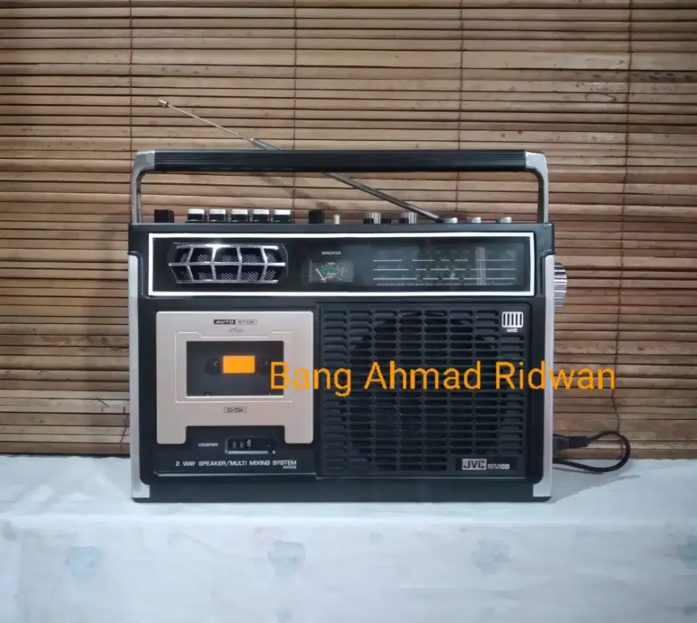 JVC nivico tape kaset pita radio MW AM SW antik jadul kuno tua klasik