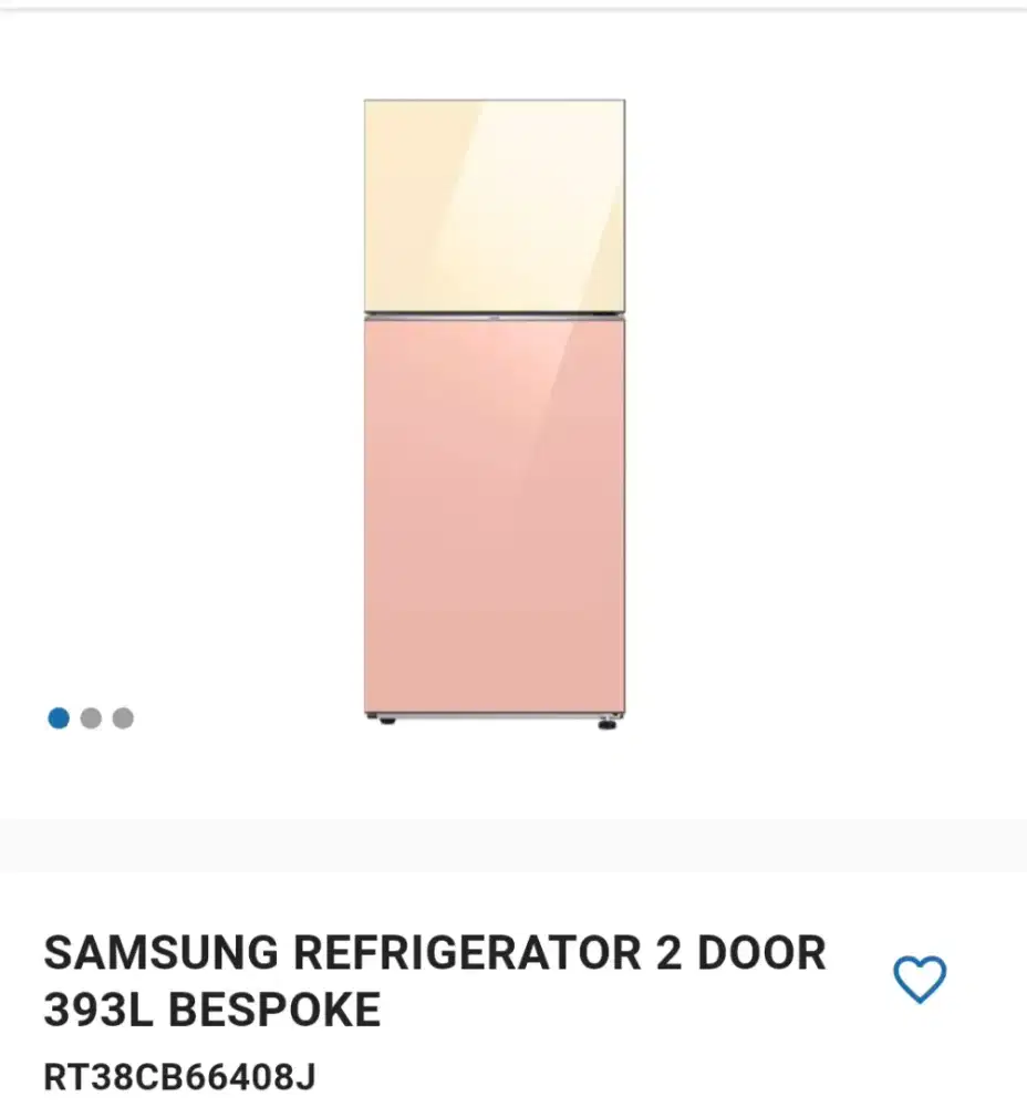 SAMSUNG REFRIGERATOR 2 DOOR 393L BESPOME