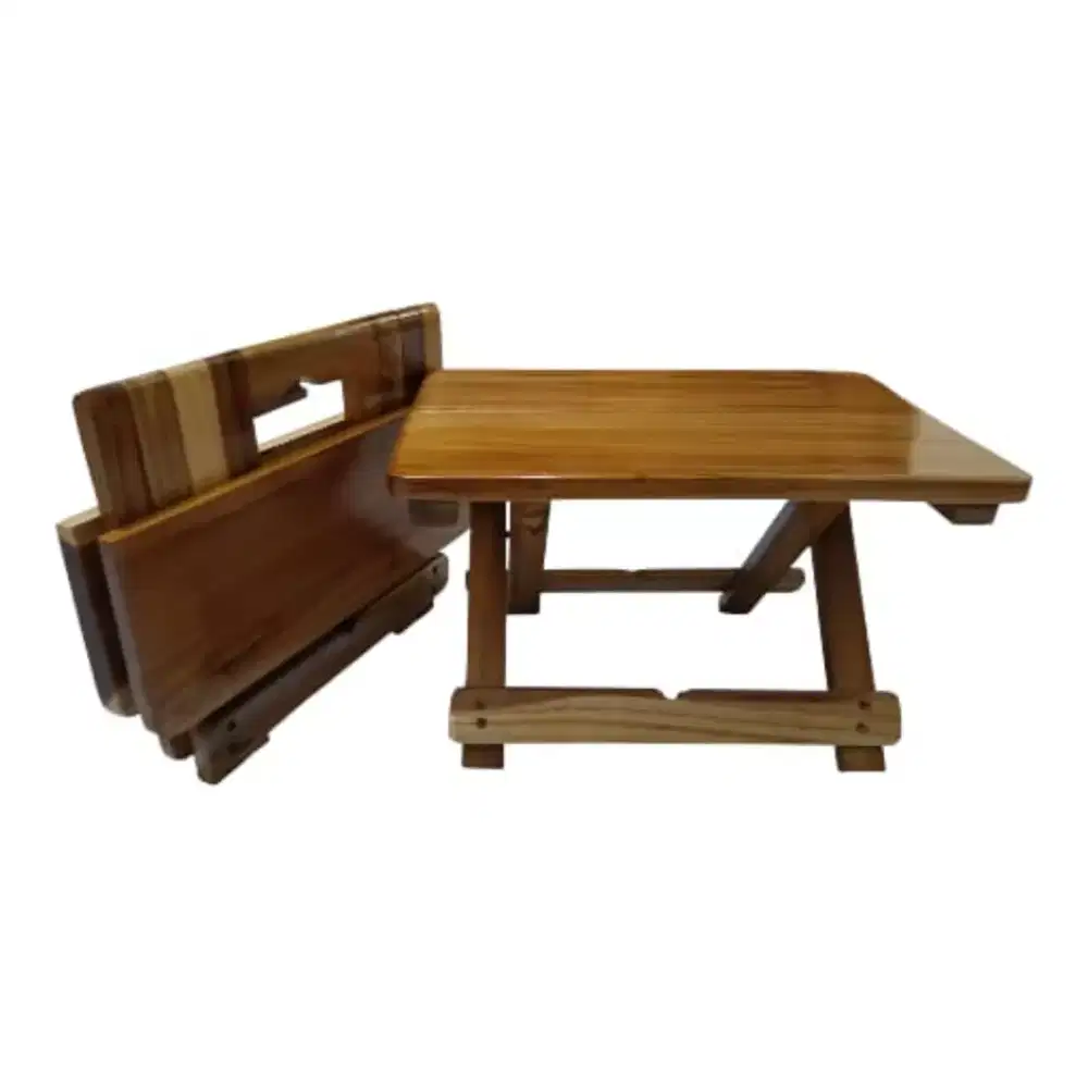 Meja lipat kayu jati
