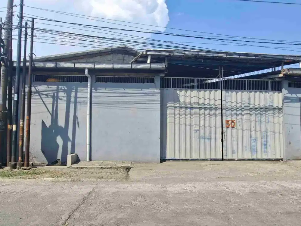 Dijual via lelang Gudang di raya Sumberejo makmur 50 pakal Surabaya