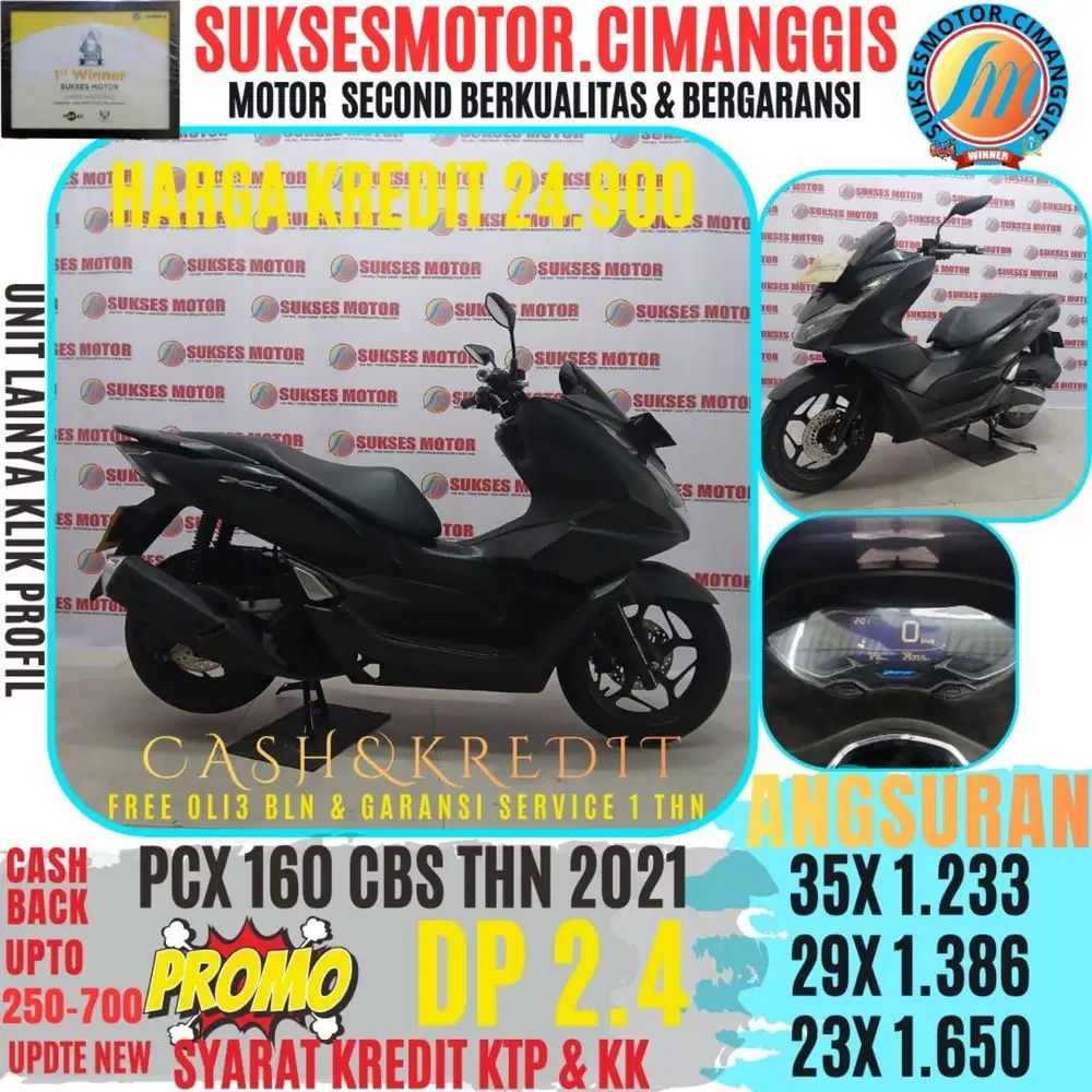 PCX 160 CBS PROMOTERMURAH CASHBACK BERGARANSI SERVICE UPTO700RBU