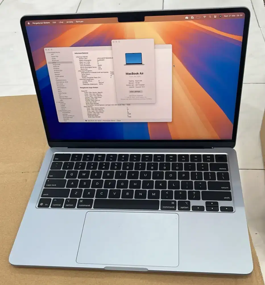 Macbook Air M4 2025.
Garansi On Desember 2026.