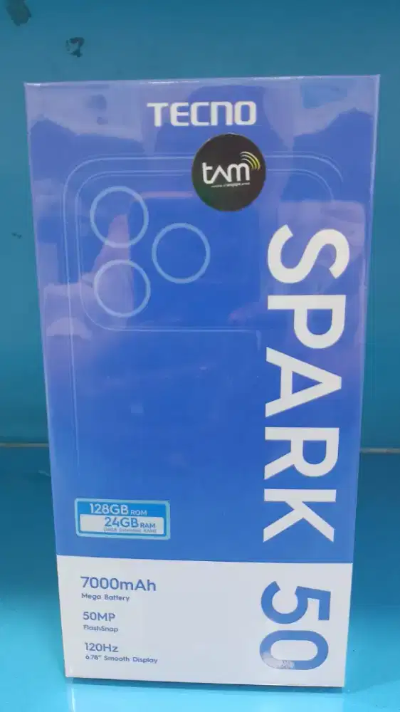 Tecno Spark 50 8/128GB garansi resmi 1 tahun bisa COD/Cicilan