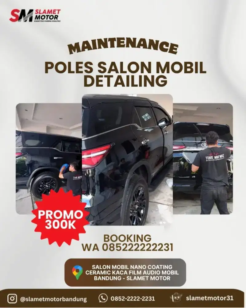 Salon Mobil Poles Mobil Perawatan Mobil Detailing Mobil Nano Coating
