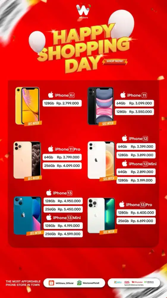 Iphone xr sampai 17