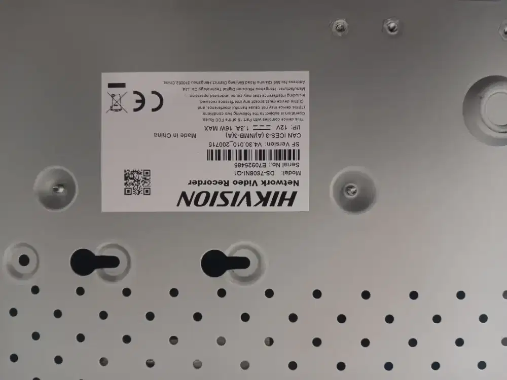 NVR hikvision 8 channel