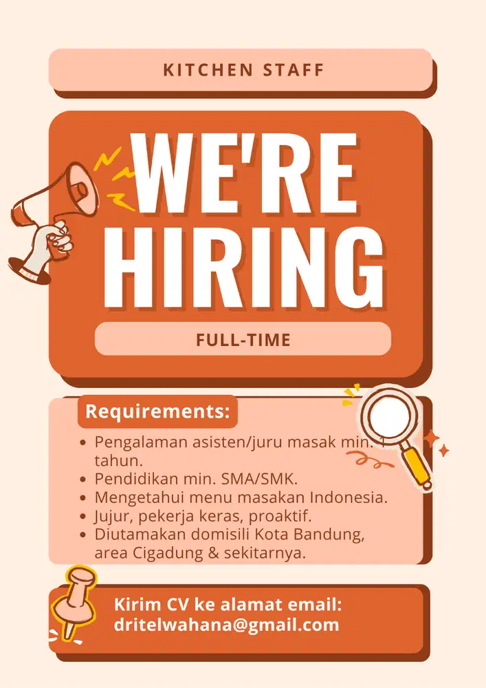 Lowongan Kitchen Staff