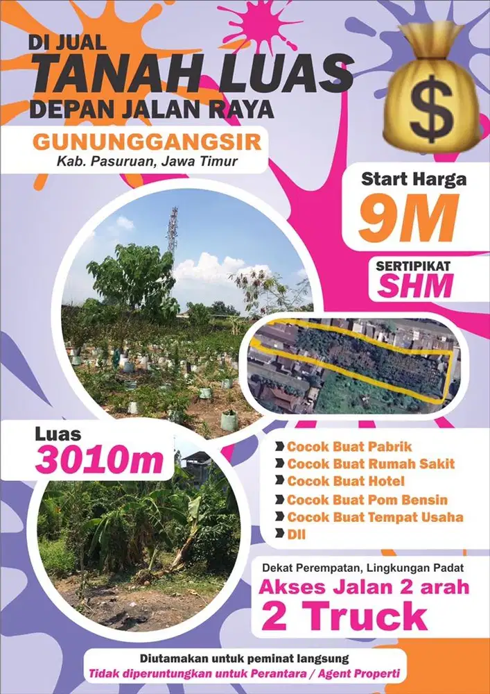 Dijual Tanah Luas Cocok untuk usaha