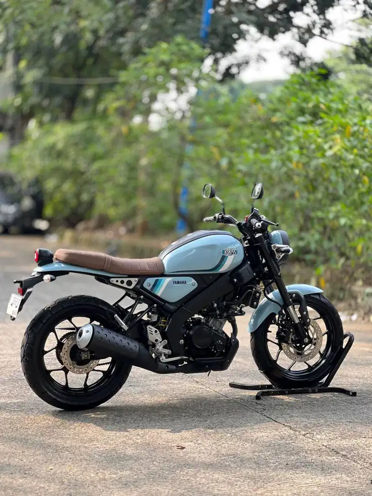 ANTIK! YAMAHA XSR 155 2024 BIRU LOW KM PAJAK ON SIAP GAS JAUH