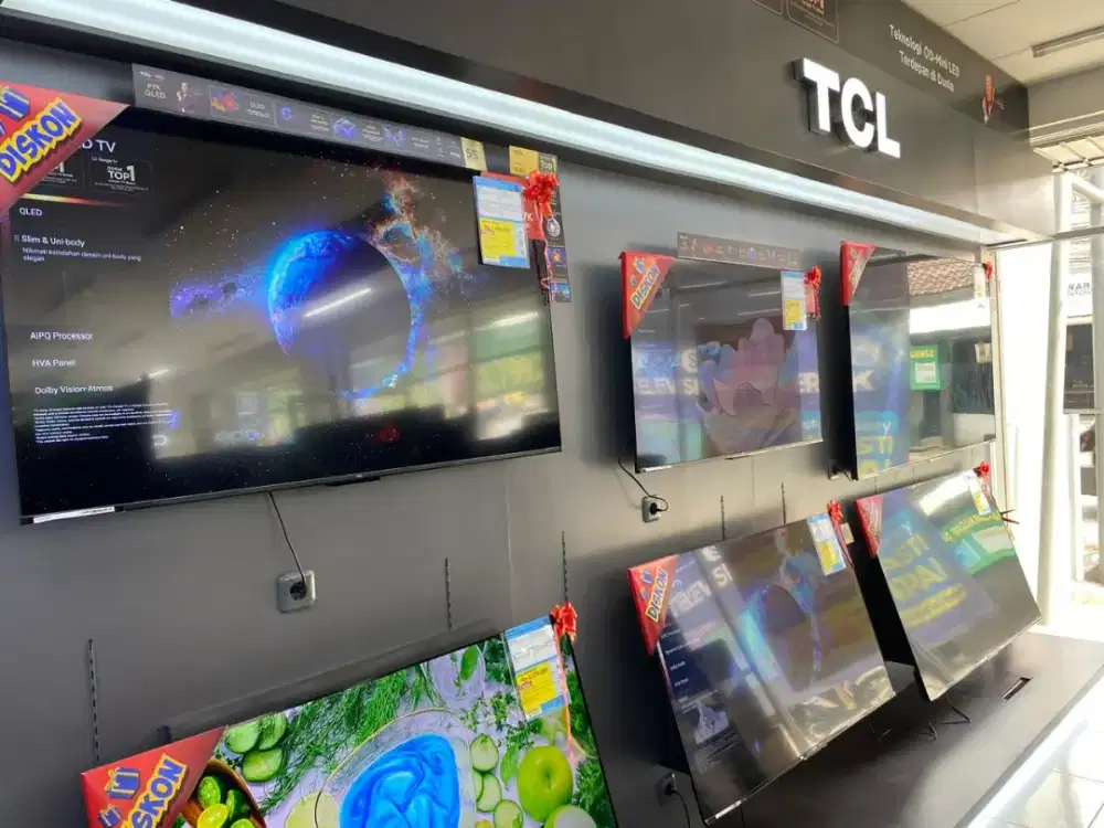 TV TCL Pegriman dan pemasangan gratis!